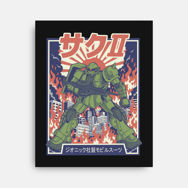 Zaku II-None-Stretched-Canvas-Betmac