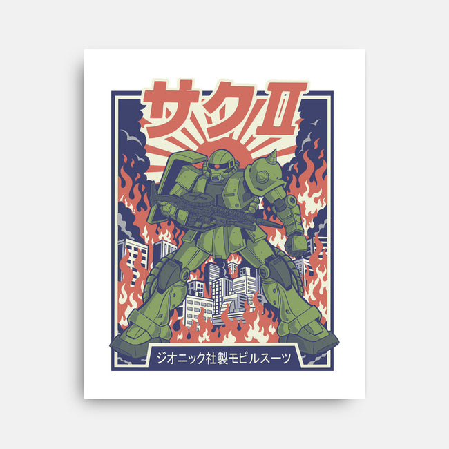 Zaku II-None-Stretched-Canvas-Betmac