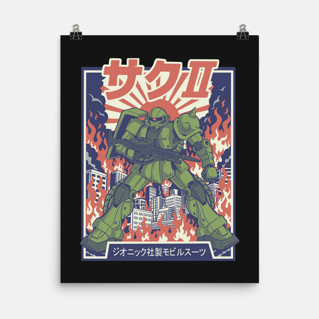 Zaku II-None-Matte-Poster-Betmac