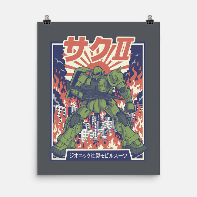 Zaku II-None-Matte-Poster-Betmac