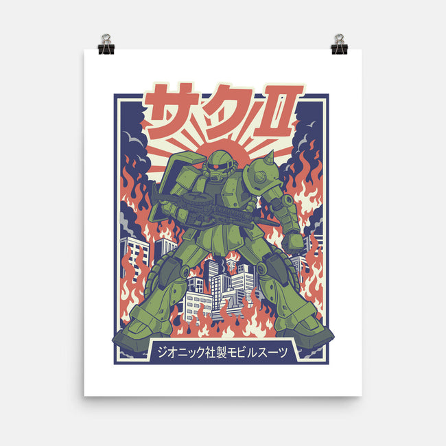 Zaku II-None-Matte-Poster-Betmac