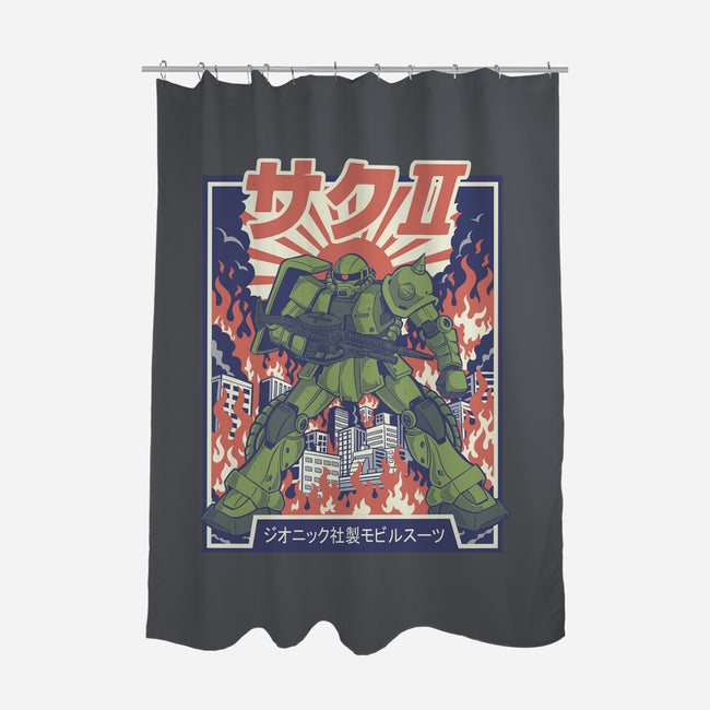 Zaku II-None-Polyester-Shower Curtain-Betmac