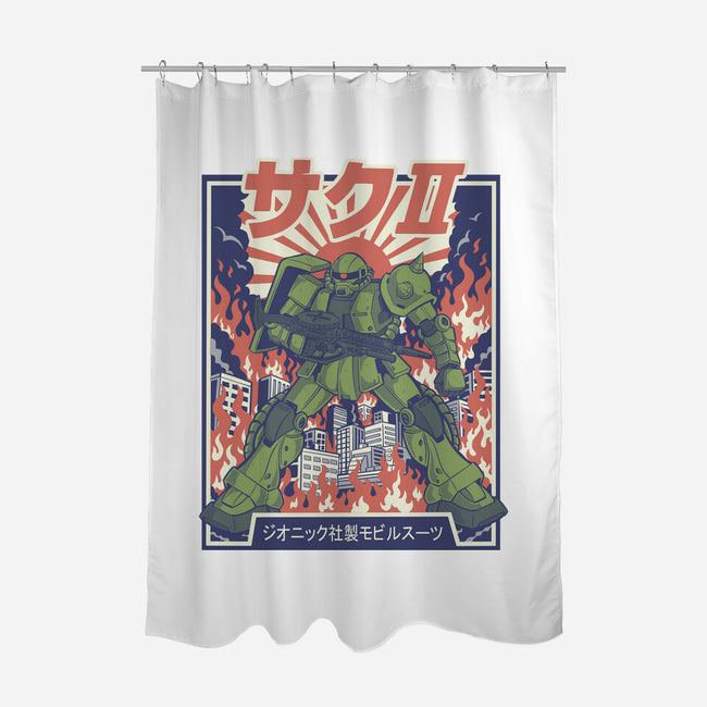 Zaku II-None-Polyester-Shower Curtain-Betmac