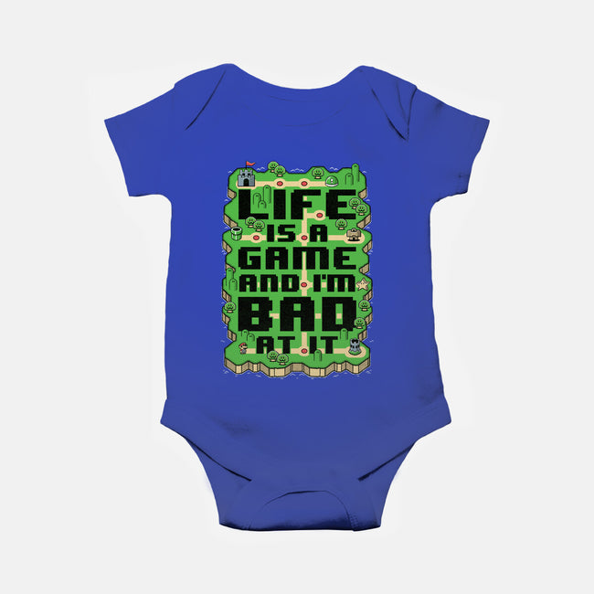 Vintage Game Map Joke-Baby-Basic-Onesie-Studio Mootant