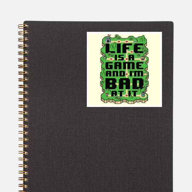 Vintage Game Map Joke-None-Glossy-Sticker-Studio Mootant