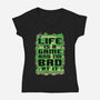 Vintage Game Map Joke-Womens-V-Neck-Tee-Studio Mootant