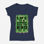 Vintage Game Map Joke-Womens-V-Neck-Tee-Studio Mootant