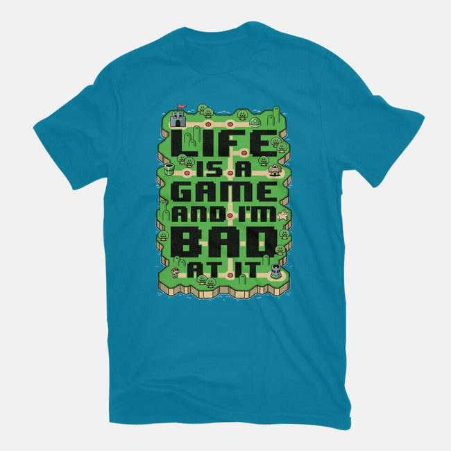 Vintage Game Map Joke-Womens-Fitted-Tee-Studio Mootant