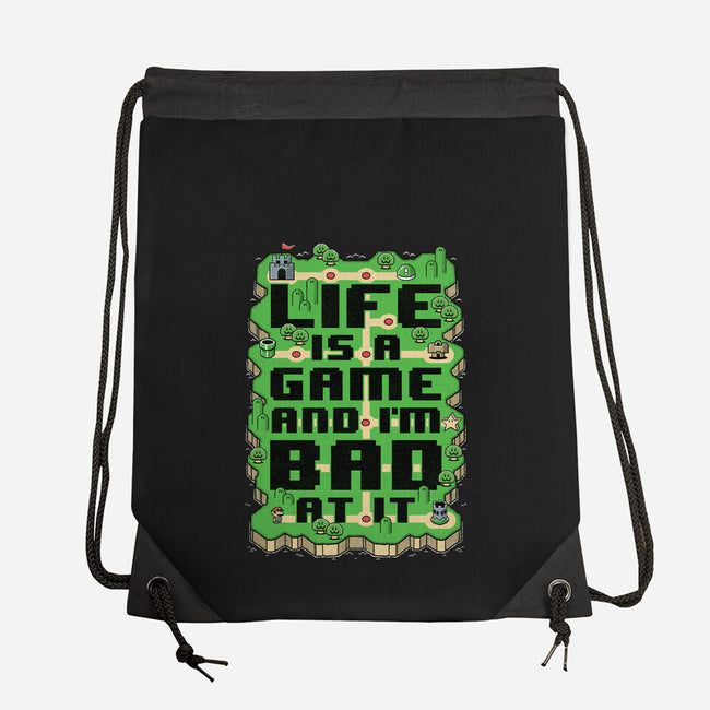 Vintage Game Map Joke-None-Drawstring-Bag-Studio Mootant