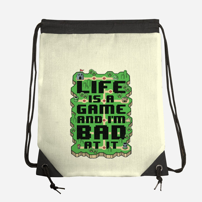 Vintage Game Map Joke-None-Drawstring-Bag-Studio Mootant