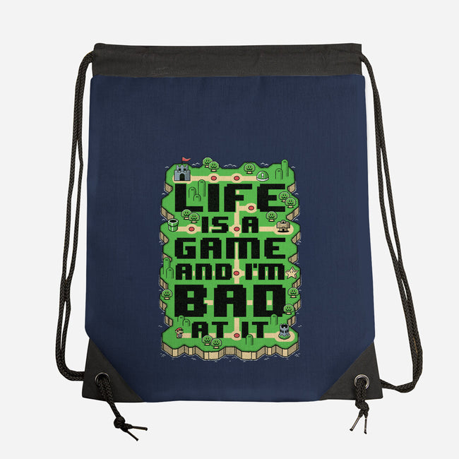 Vintage Game Map Joke-None-Drawstring-Bag-Studio Mootant