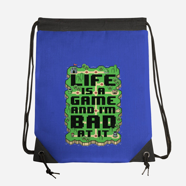 Vintage Game Map Joke-None-Drawstring-Bag-Studio Mootant