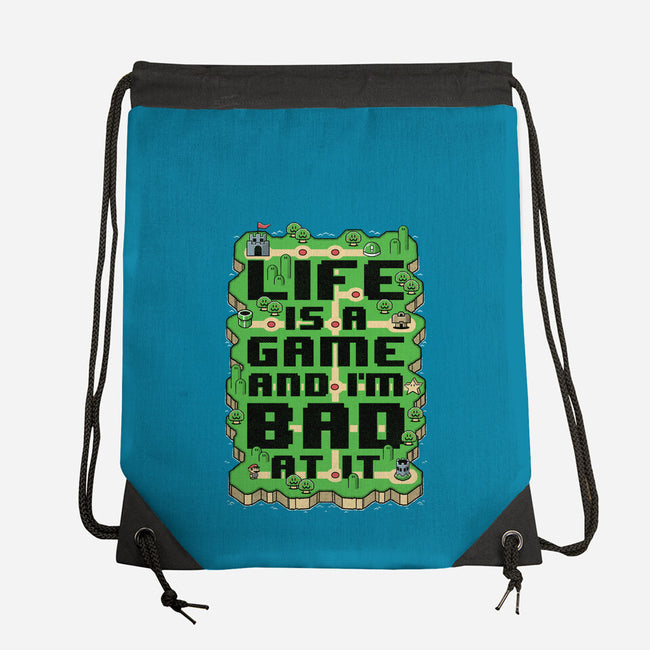 Vintage Game Map Joke-None-Drawstring-Bag-Studio Mootant