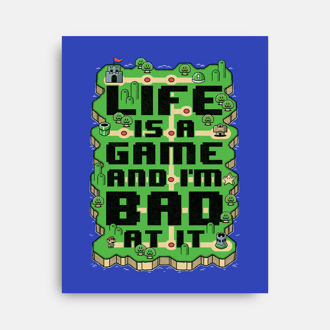 Vintage Game Map Joke-None-Stretched-Canvas-Studio Mootant