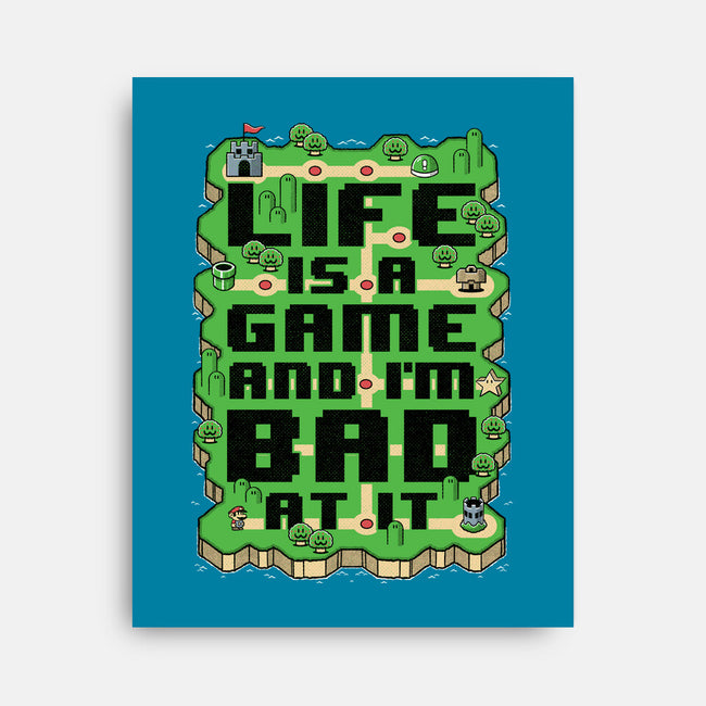 Vintage Game Map Joke-None-Stretched-Canvas-Studio Mootant