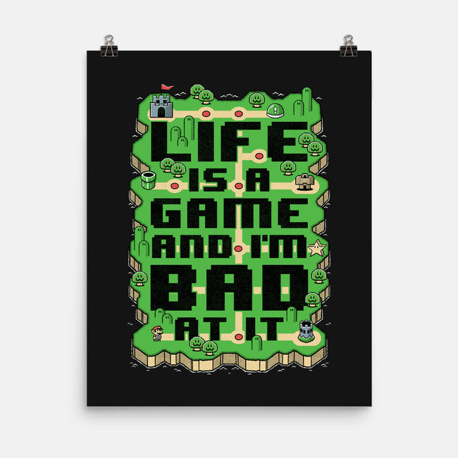 Vintage Game Map Joke-None-Matte-Poster-Studio Mootant