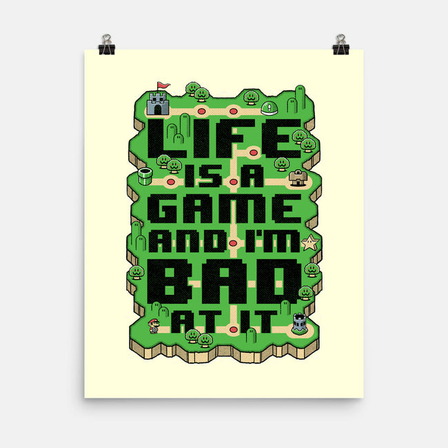 Vintage Game Map Joke-None-Matte-Poster-Studio Mootant