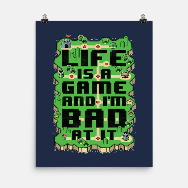 Vintage Game Map Joke-None-Matte-Poster-Studio Mootant