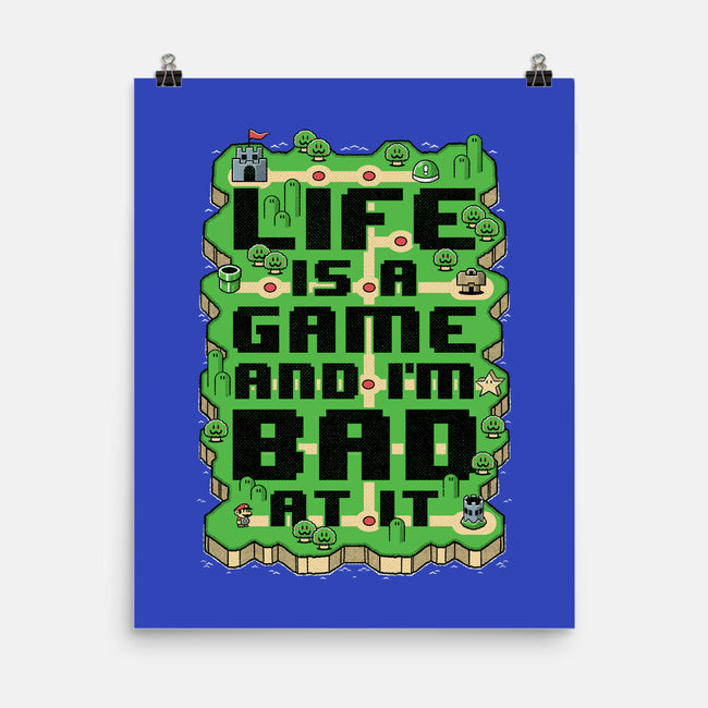 Vintage Game Map Joke-None-Matte-Poster-Studio Mootant