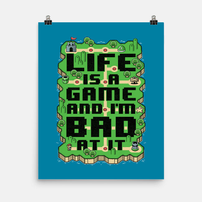 Vintage Game Map Joke-None-Matte-Poster-Studio Mootant