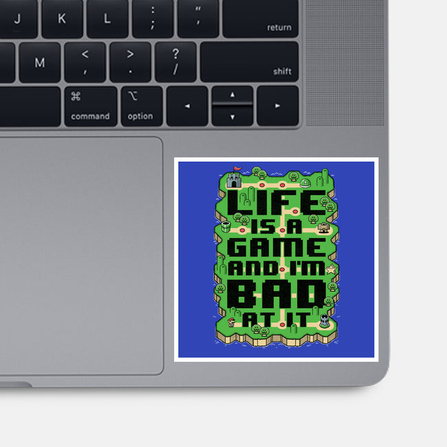 Vintage Game Map Joke-None-Glossy-Sticker-Studio Mootant