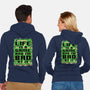 Vintage Game Map Joke-Unisex-Zip-Up-Sweatshirt-Studio Mootant