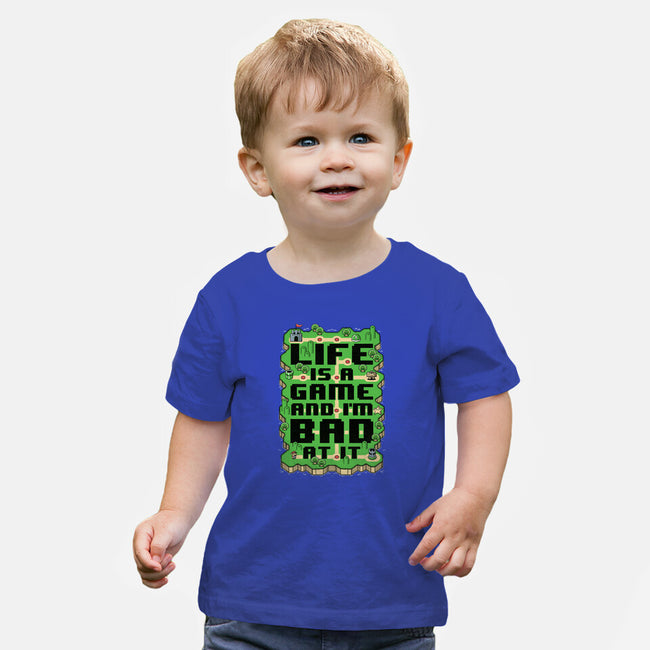Vintage Game Map Joke-Baby-Basic-Tee-Studio Mootant