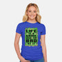 Vintage Game Map Joke-Womens-Fitted-Tee-Studio Mootant