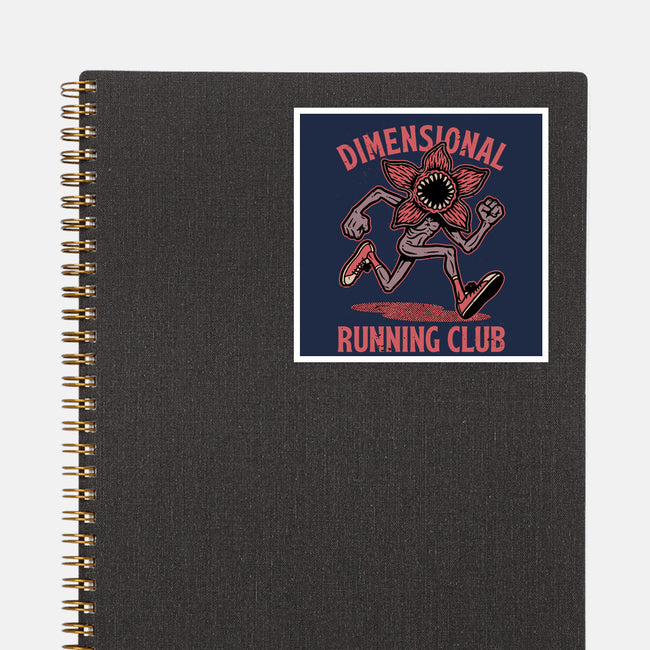 Dimensional Running Monster-None-Glossy-Sticker-Studio Mootant
