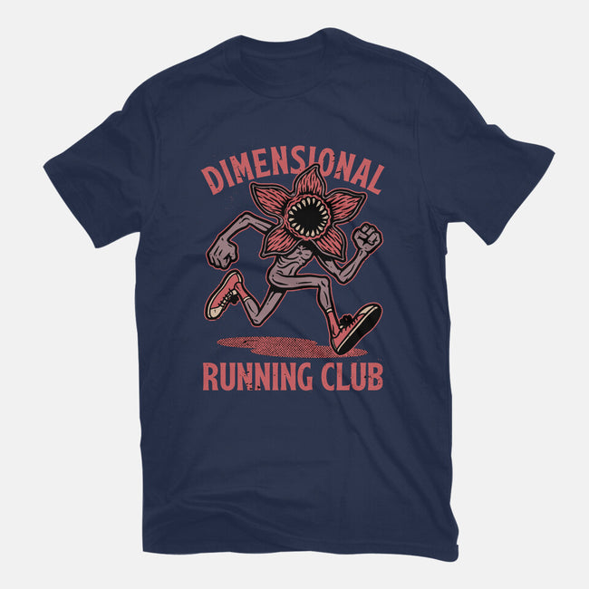 Dimensional Running Monster-Womens-Fitted-Tee-Studio Mootant