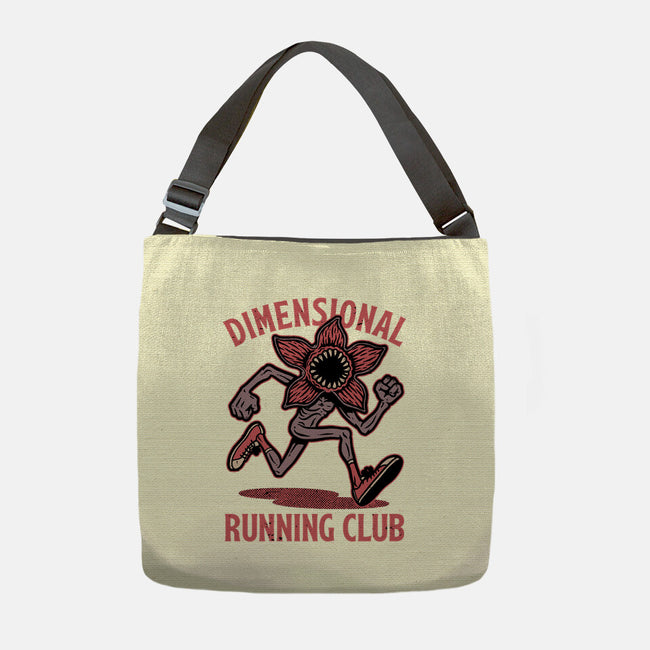 Dimensional Running Monster-None-Adjustable Tote-Bag-Studio Mootant