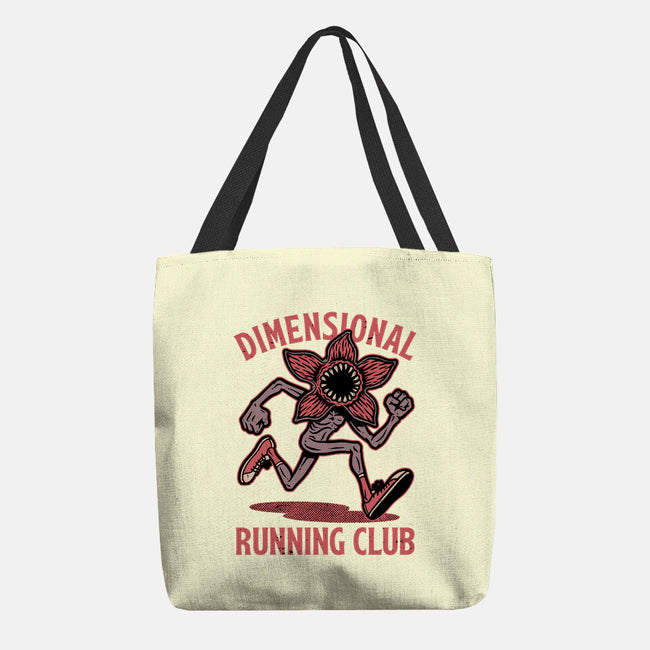 Dimensional Running Monster-None-Basic Tote-Bag-Studio Mootant
