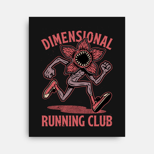Dimensional Running Monster-None-Stretched-Canvas-Studio Mootant