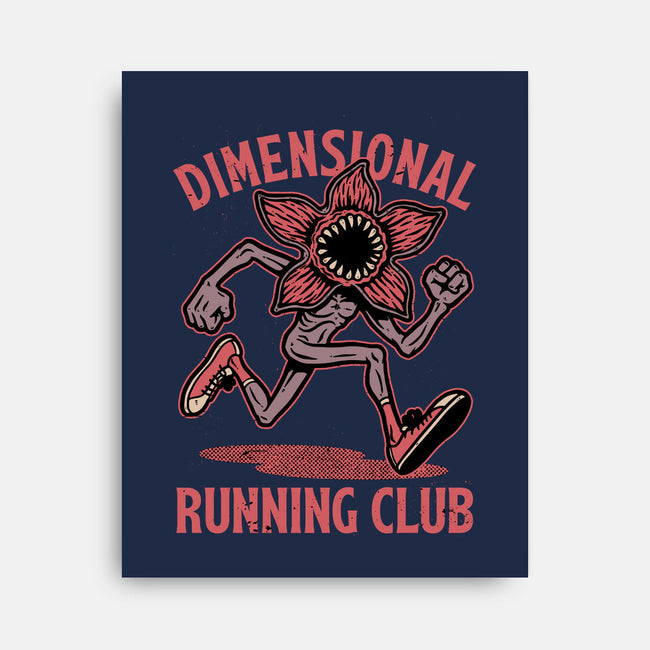 Dimensional Running Monster-None-Stretched-Canvas-Studio Mootant