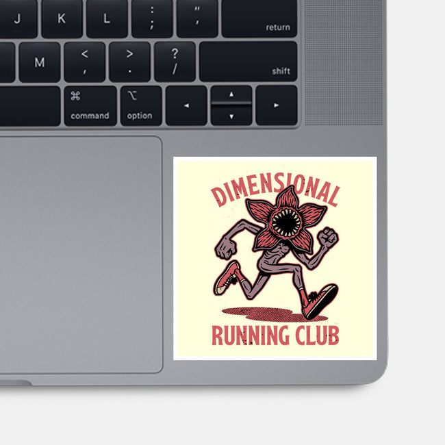 Dimensional Running Monster-None-Glossy-Sticker-Studio Mootant