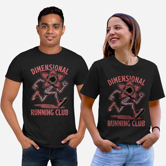 Dimensional Running Monster-Unisex-Basic-Tee-Studio Mootant