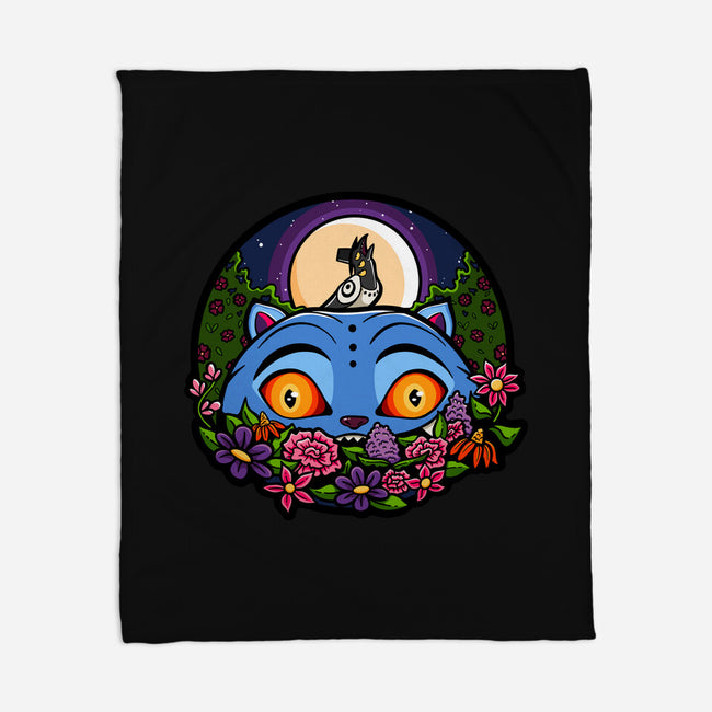 Derpy Tiger And Suspicious Bird-None-Fleece-Blanket-J Beasley