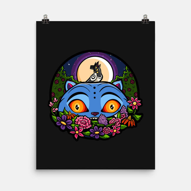 Derpy Tiger And Suspicious Bird-None-Matte-Poster-J Beasley