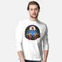 Derpy Tiger And Suspicious Bird-Mens-Long Sleeved-Tee-J Beasley