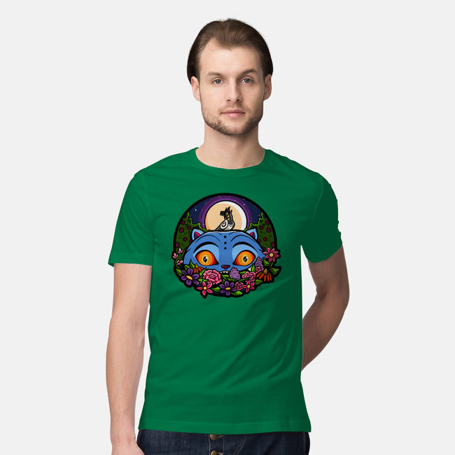 Derpy Tiger And Suspicious Bird-Mens-Premium-Tee-J Beasley