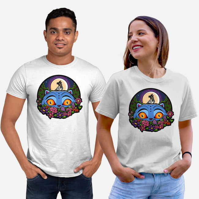 Derpy Tiger And Suspicious Bird-Unisex-Basic-Tee-J Beasley