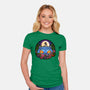 Derpy Tiger And Suspicious Bird-Womens-Fitted-Tee-J Beasley