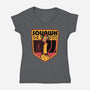 Chicken Radio TV Show-Womens-V-Neck-Tee-Studio Mootant
