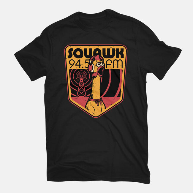 Chicken Radio TV Show-Womens-Fitted-Tee-Studio Mootant