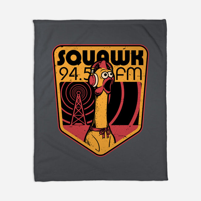 Chicken Radio TV Show-None-Fleece-Blanket-Studio Mootant