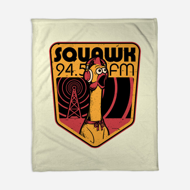 Chicken Radio TV Show-None-Fleece-Blanket-Studio Mootant