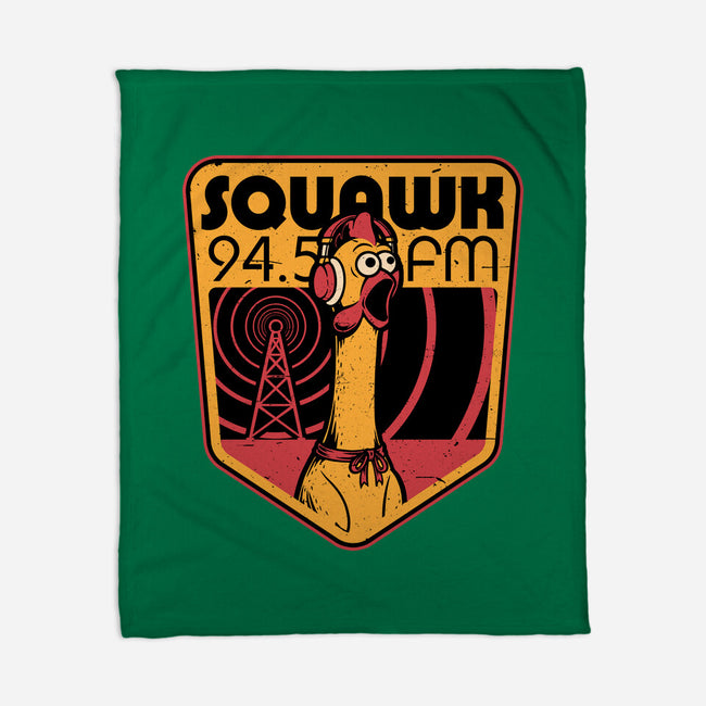 Chicken Radio TV Show-None-Fleece-Blanket-Studio Mootant