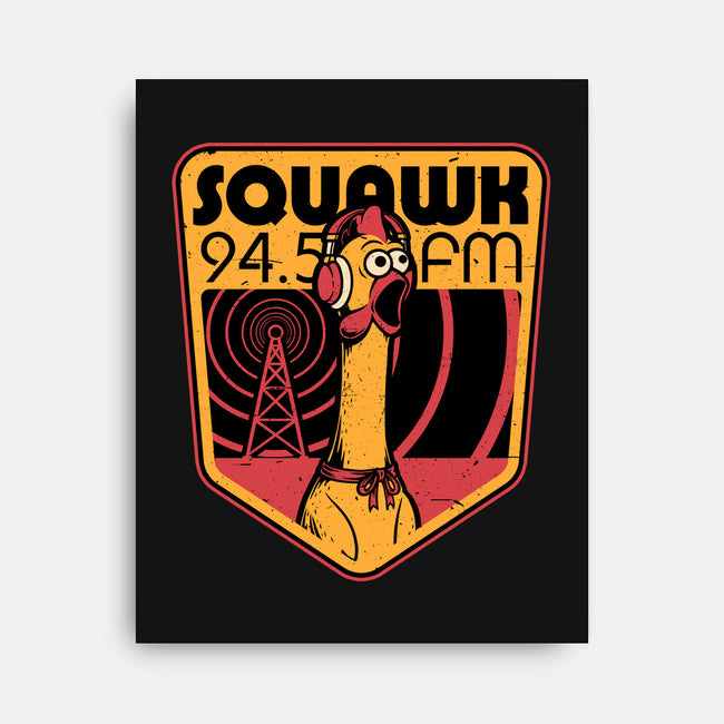 Chicken Radio TV Show-None-Stretched-Canvas-Studio Mootant