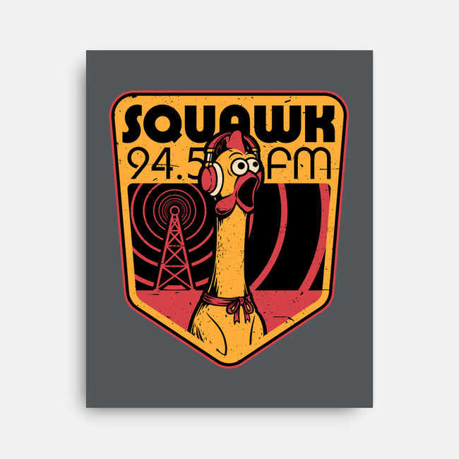 Chicken Radio TV Show-None-Stretched-Canvas-Studio Mootant