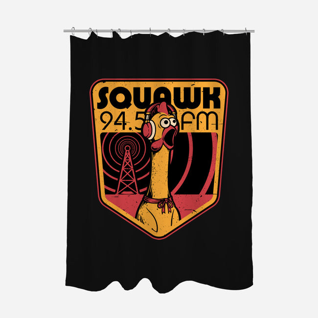 Chicken Radio TV Show-None-Polyester-Shower Curtain-Studio Mootant
